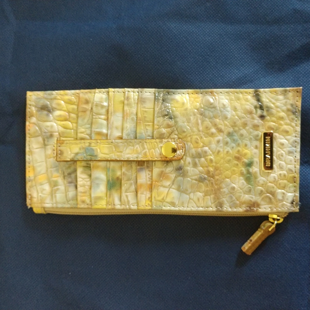 Brahmin Poppy Seed Credit Card Wallet